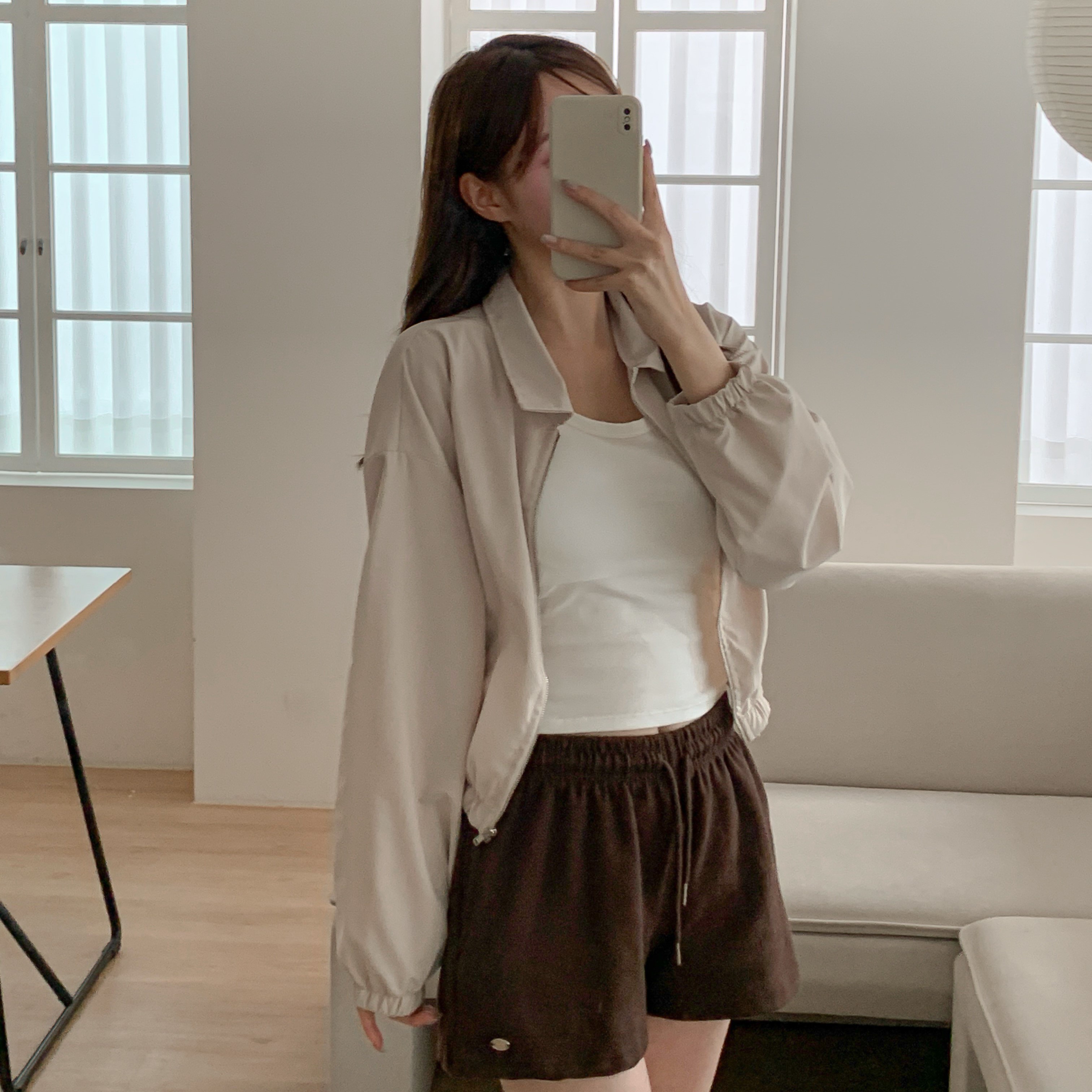바람막이 집업 점퍼 간절기템 아우터 봄 가을 국산 국내제작 - 상세 이미지 3