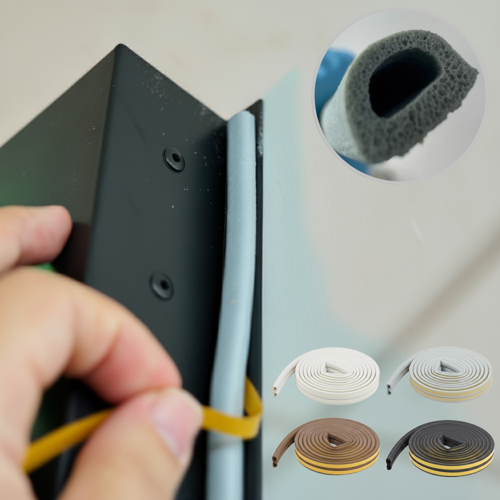 문틈막이 현관문 문풍지 방음 방문 창문 고무패킹 소음 바람 차단 틈새막이 2.5m 2개 제품 이미지