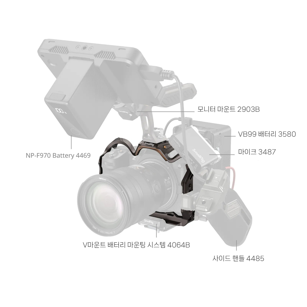 스몰리그 5258 나이트 이글 니콘 Z5II / Z7II / Z6II 케이지 - 상세 이미지 4