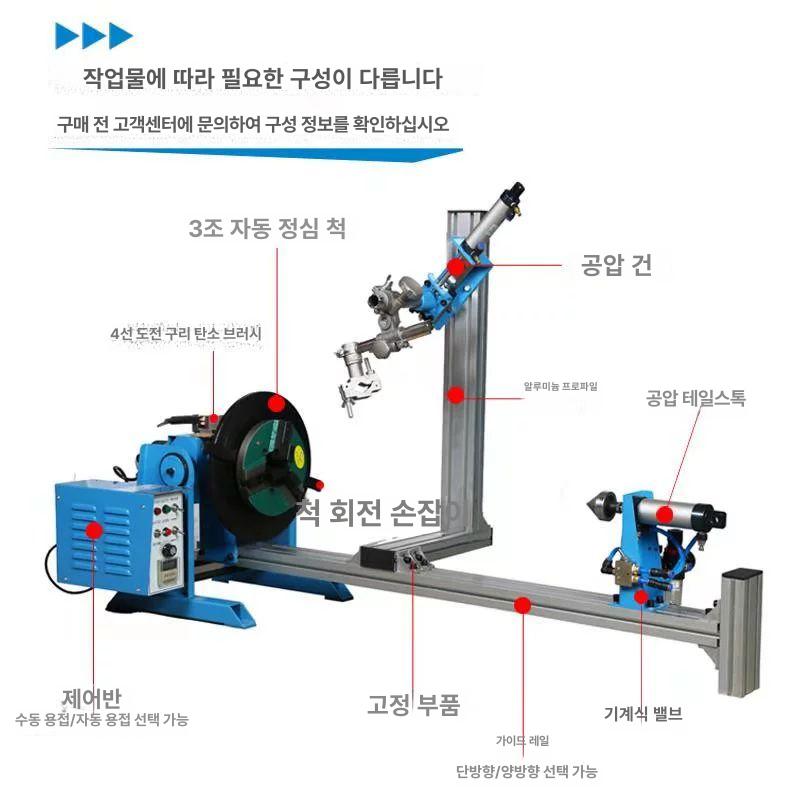 용접턴테이블 포지셔너 지지대 30kg 브라켓 회전다이 턴 표준 변위기 - 상세 이미지 3