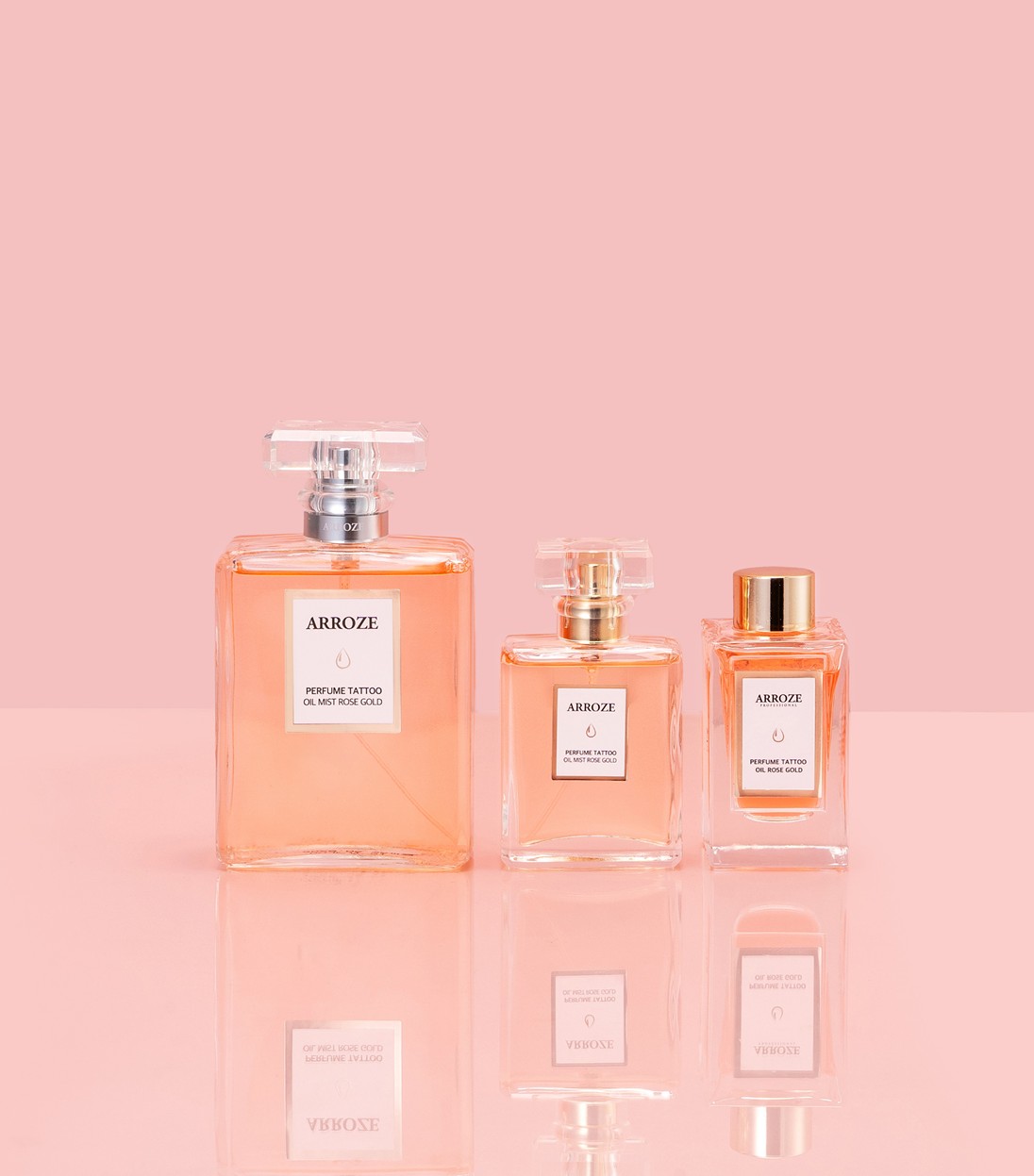 아로즈 퍼퓸 타투 오일 미스트 로즈골드 100ml + [미스트 30ml + 오일 30ml] - 상품 이미지