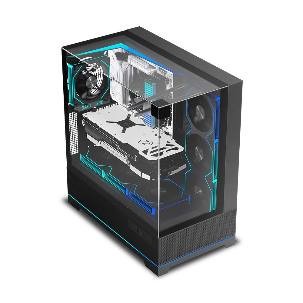 마이크로닉스 WIZMAX 루프탑 미들타워 PC 케이스 블랙 - 상세 이미지 2