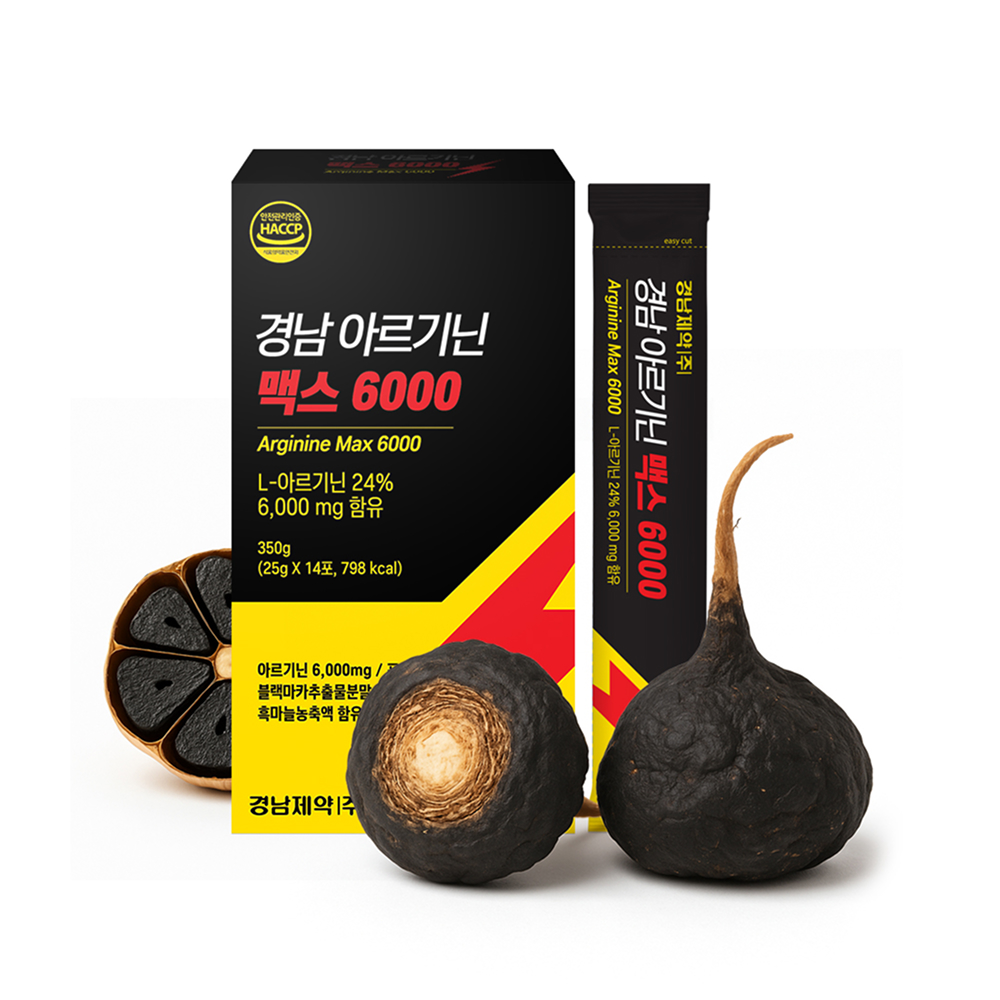 경남제약 아르기닌 젤리 스틱 블랙마카 아르기닌 6000 14포, 2개 - 상세 이미지 4