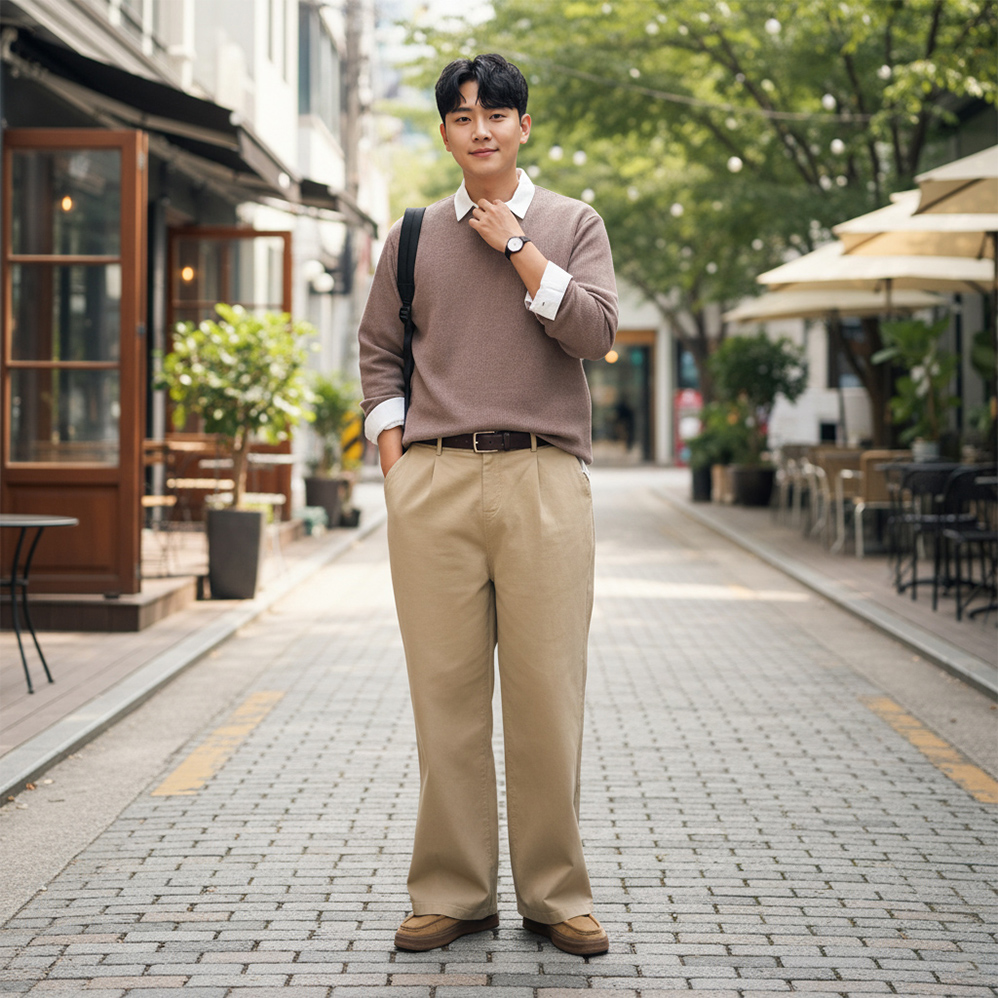 남자치노팬츠 구르카팬츠 블랙 - 상세 이미지 5