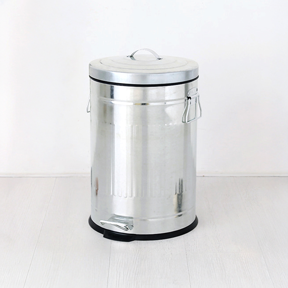 LOFT 페달휴지통 20L 실버 - 메인 이미지