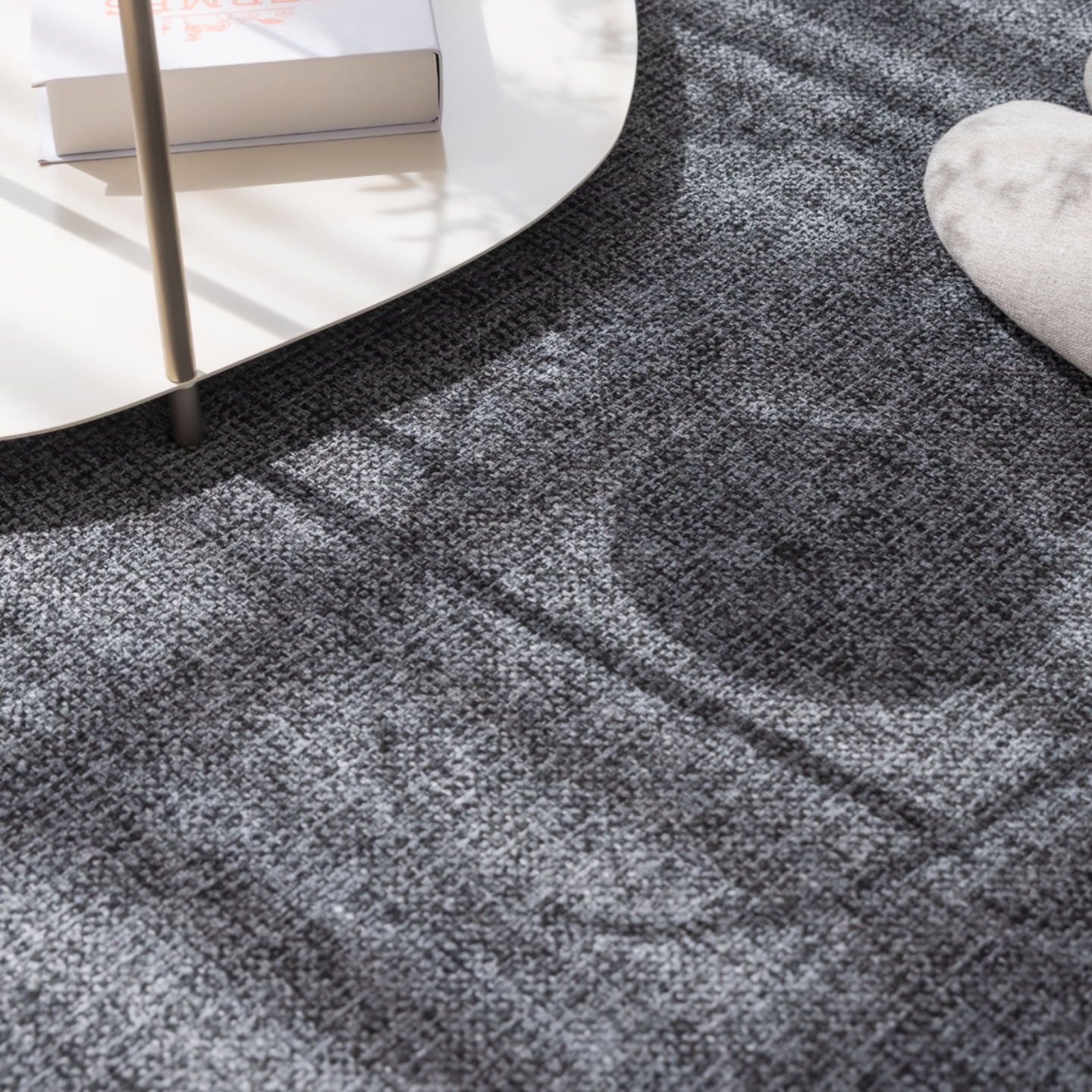 네추럴 방수러그 사이잘룩 대형 거실 식탁 카페트 차콜그레이, 사각형 200x300