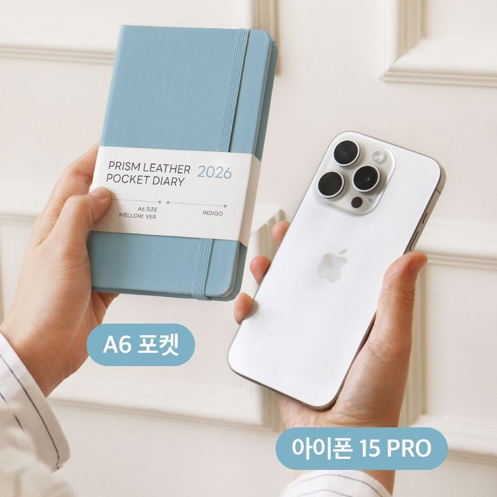 2026 미니 다이어리 먼슬리 2026년 업무 수첩 가죽 26년 A6 월간 핸디 - 상세 이미지 5