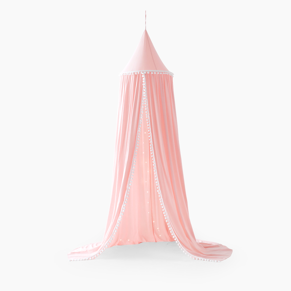 INSIA 침대캐노피 폼폼형 ISC0028 핑크