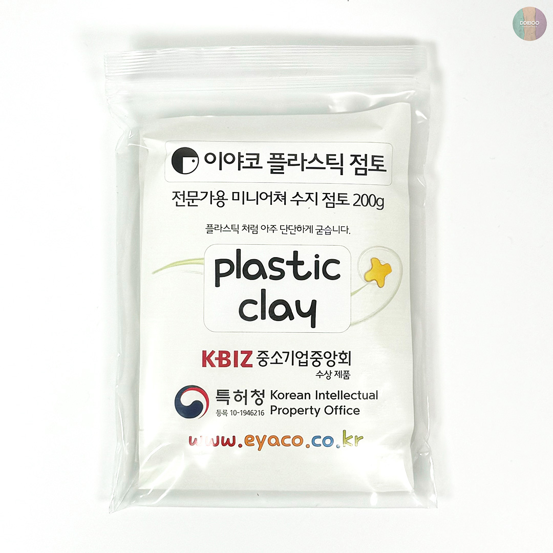 이야코 전문가용 플라스틱 점토 200g (반투명) - 메인 이미지