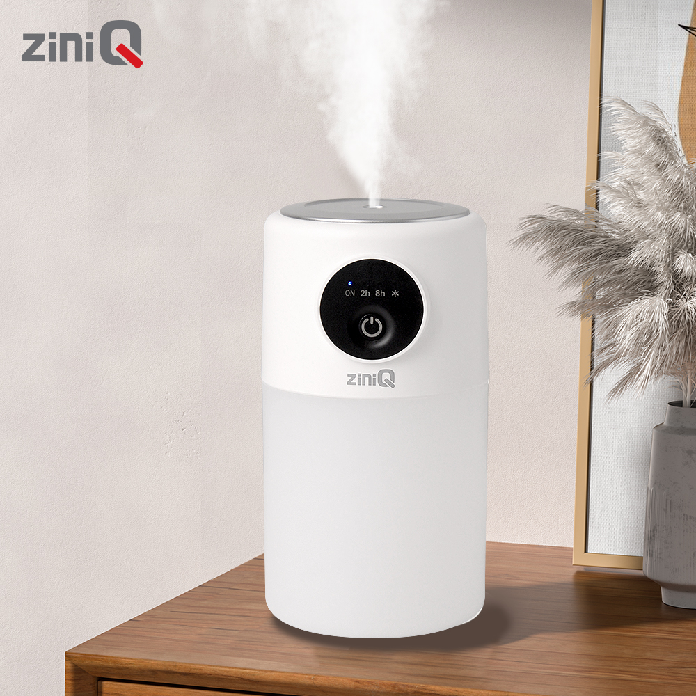 지니큐 LED 사무실 탁상용 초음파 미니가습기 저소음 무드등 ZQ-HX10