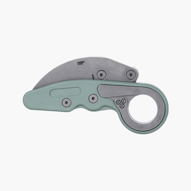 CRKT 프로보크 그리보리 그린 폴딩 카람빗 나이프 택티컬