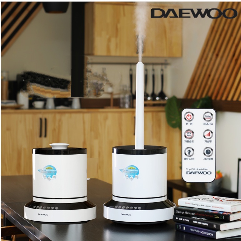 인공지능 초음파가습기 무드등 롱노즐 리모컨 미세가습기