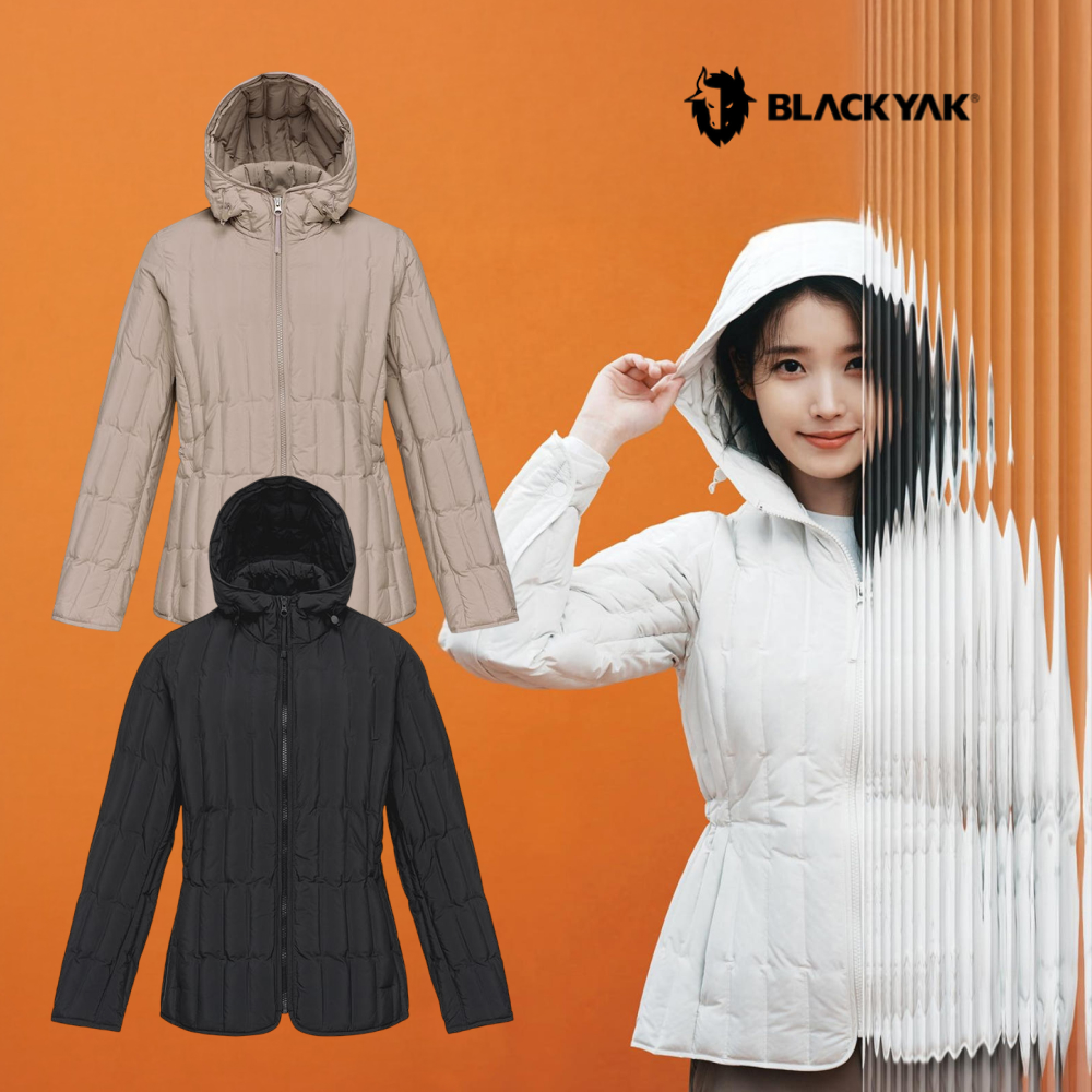 블랙야크 경량패딩 여성 아이유패딩 루클라후드 튜브 다운 - 상품 이미지