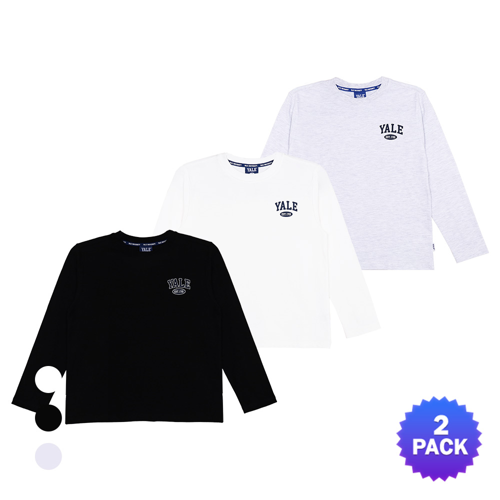 예일키즈 에센셜 긴팔 티셔츠 2PACK YS25LIVE01