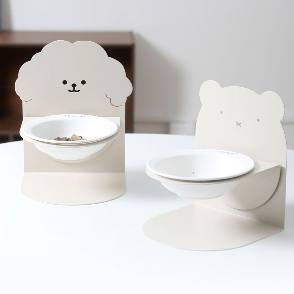 강아지 밥그릇 강아지 물그릇 고양이 식기 애견 높이 조절 식탁
