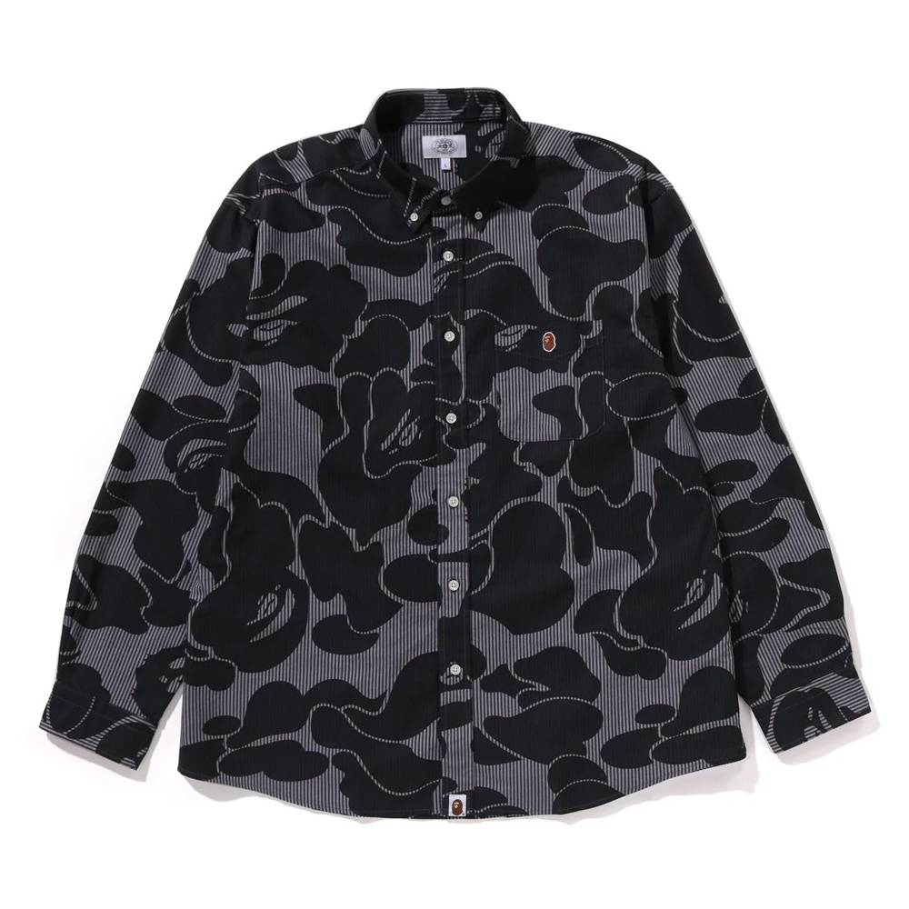 베이프 셔츠 STRIPE CAMO RELAXED FIT SHIRT 1L70-131-002 - 상세 이미지 2