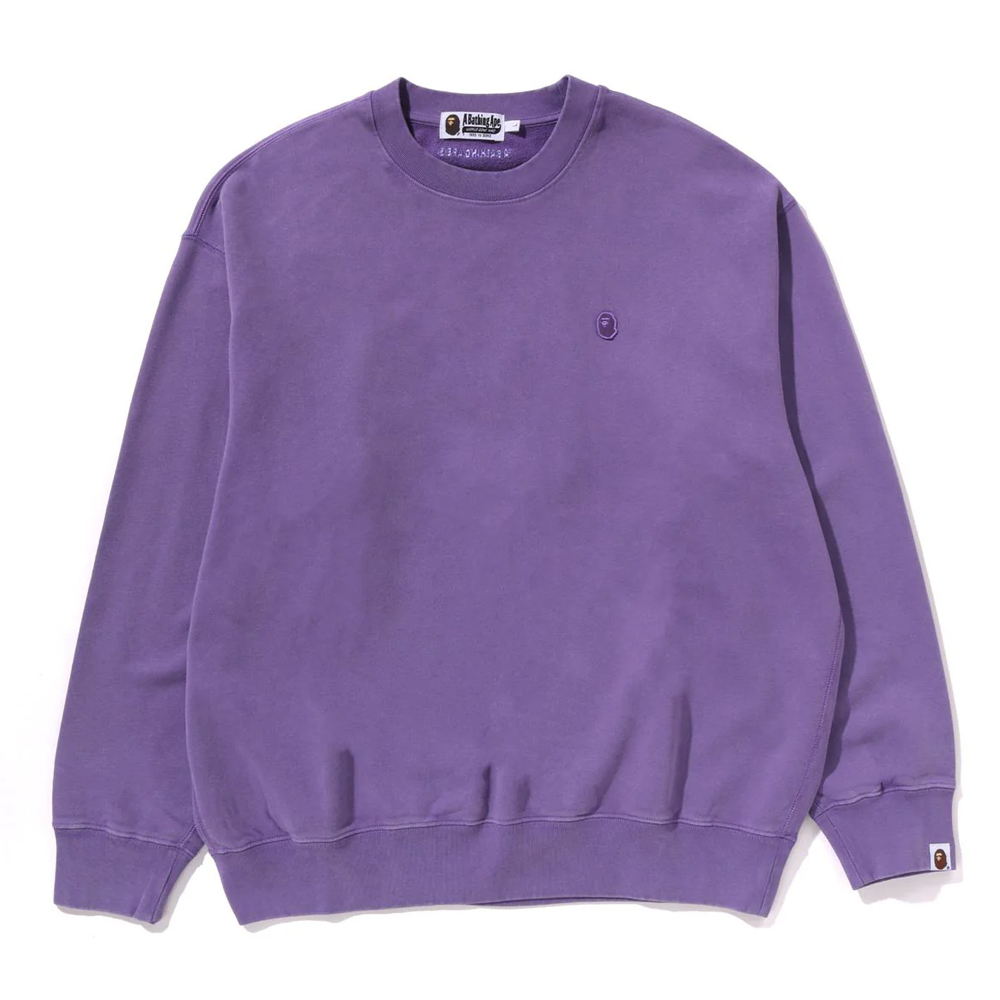 베이프 맨투맨 GARMENT DYE ONE POINT RELAXED FIT CREWNECK SWEATSHIRT 1L80-113-307 - 상세 이미지 2