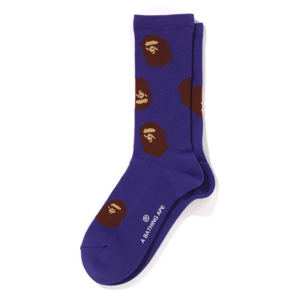 베이프 양말 APE HEAD PATTERN SOCKS 1L80-184-004 - 상세 이미지 2