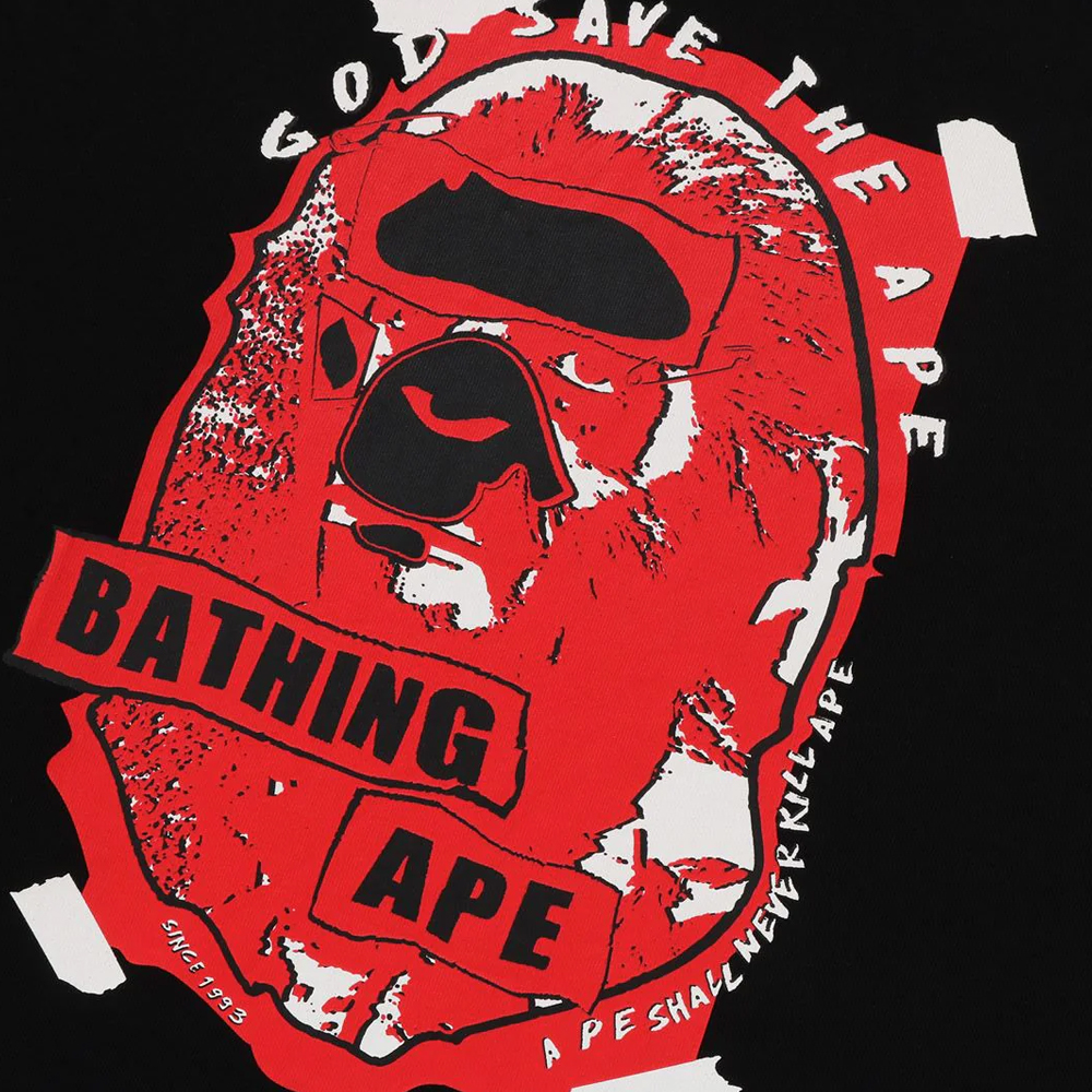 베이프 반팔티 GRAFFITI APE HEAD RELAXED FIT TEE 1L80-110-323 - 상세 이미지 4