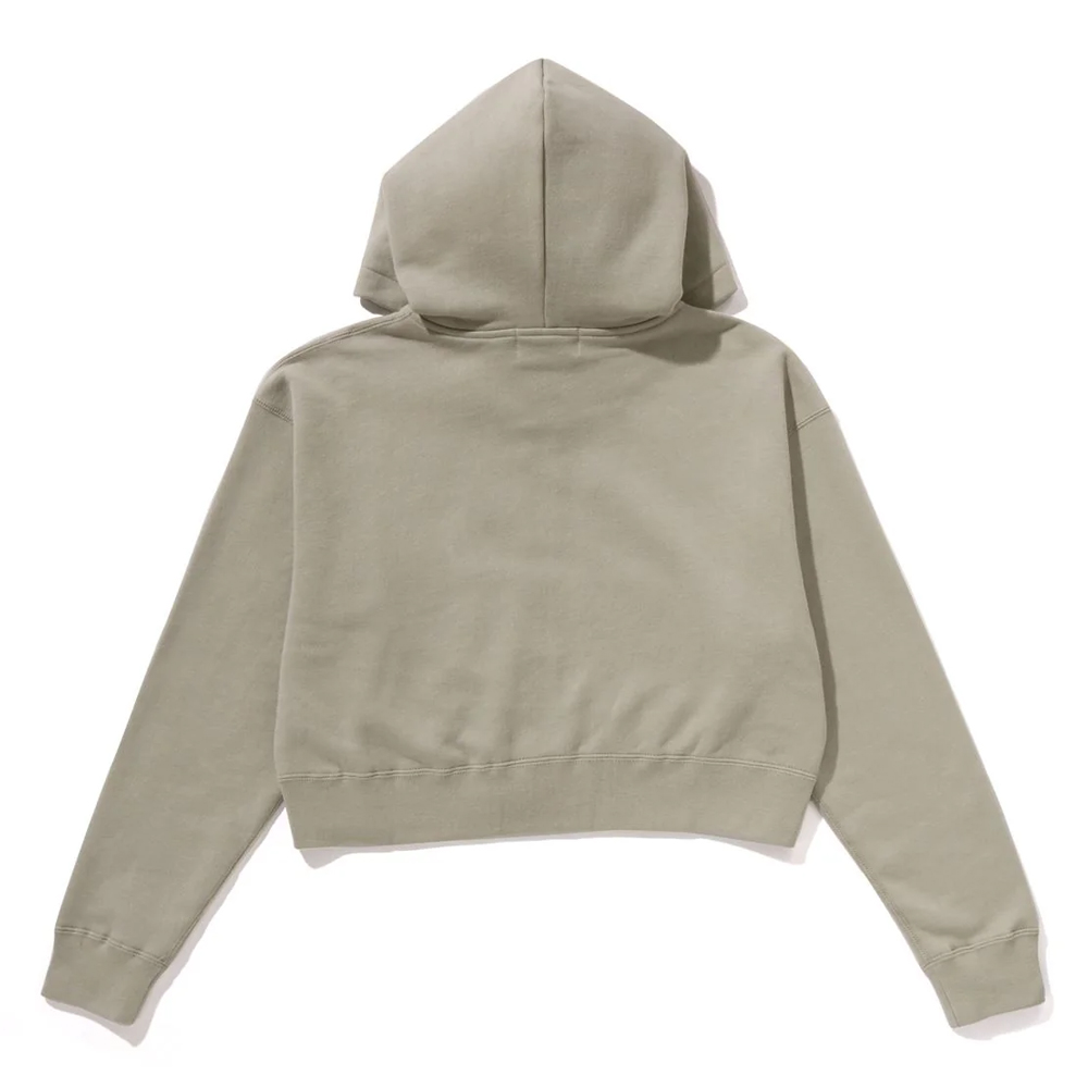 베이프 우먼즈 후드집업 PIGMENT DYED ONE POINT CROPPED ZIP HOODIE 1L80-215-004 - 상세 이미지 5