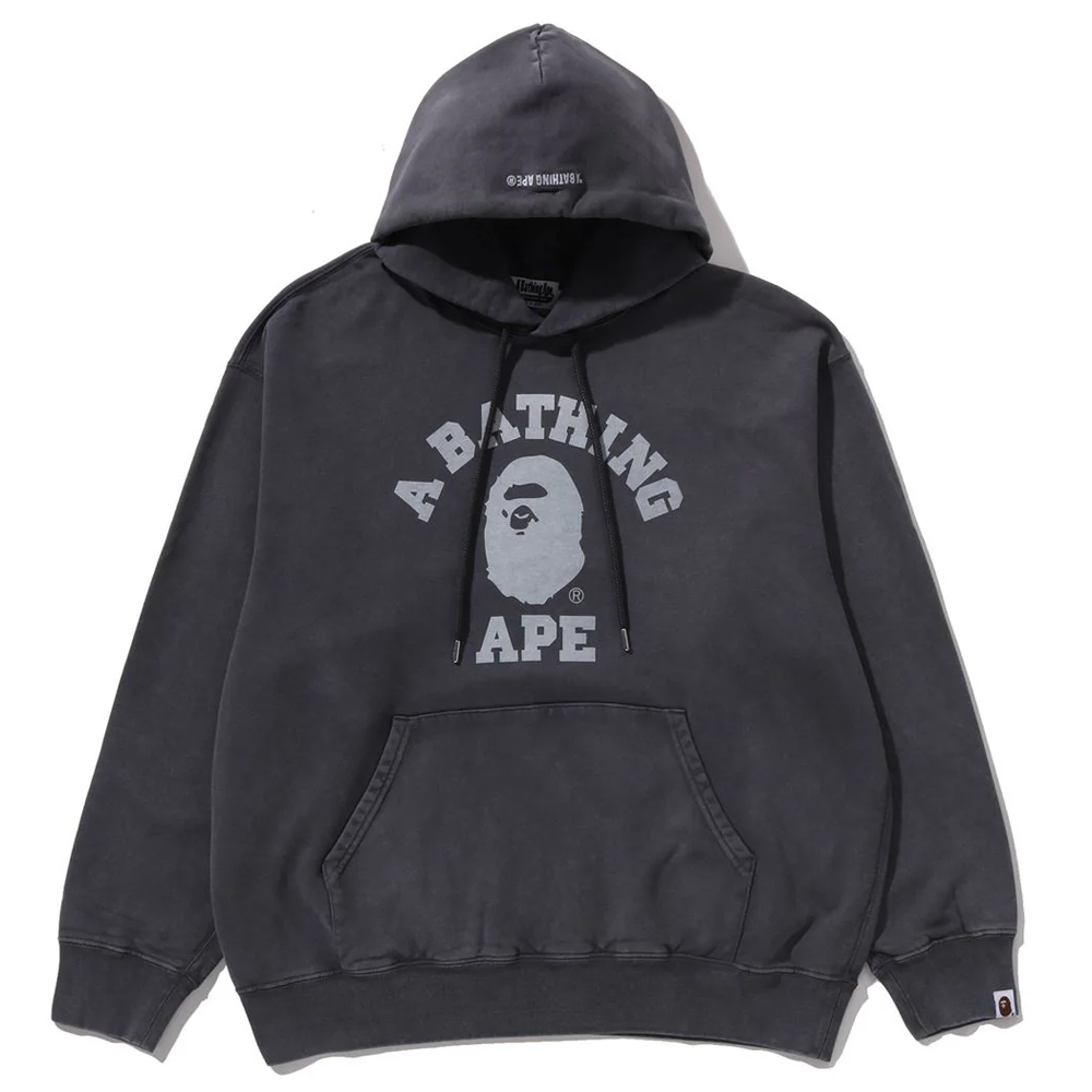 베이프 후드티 GARMENT DYE COLLEGE PULLOVER HOODIE 1L80-114-304 - 상세 이미지 3
