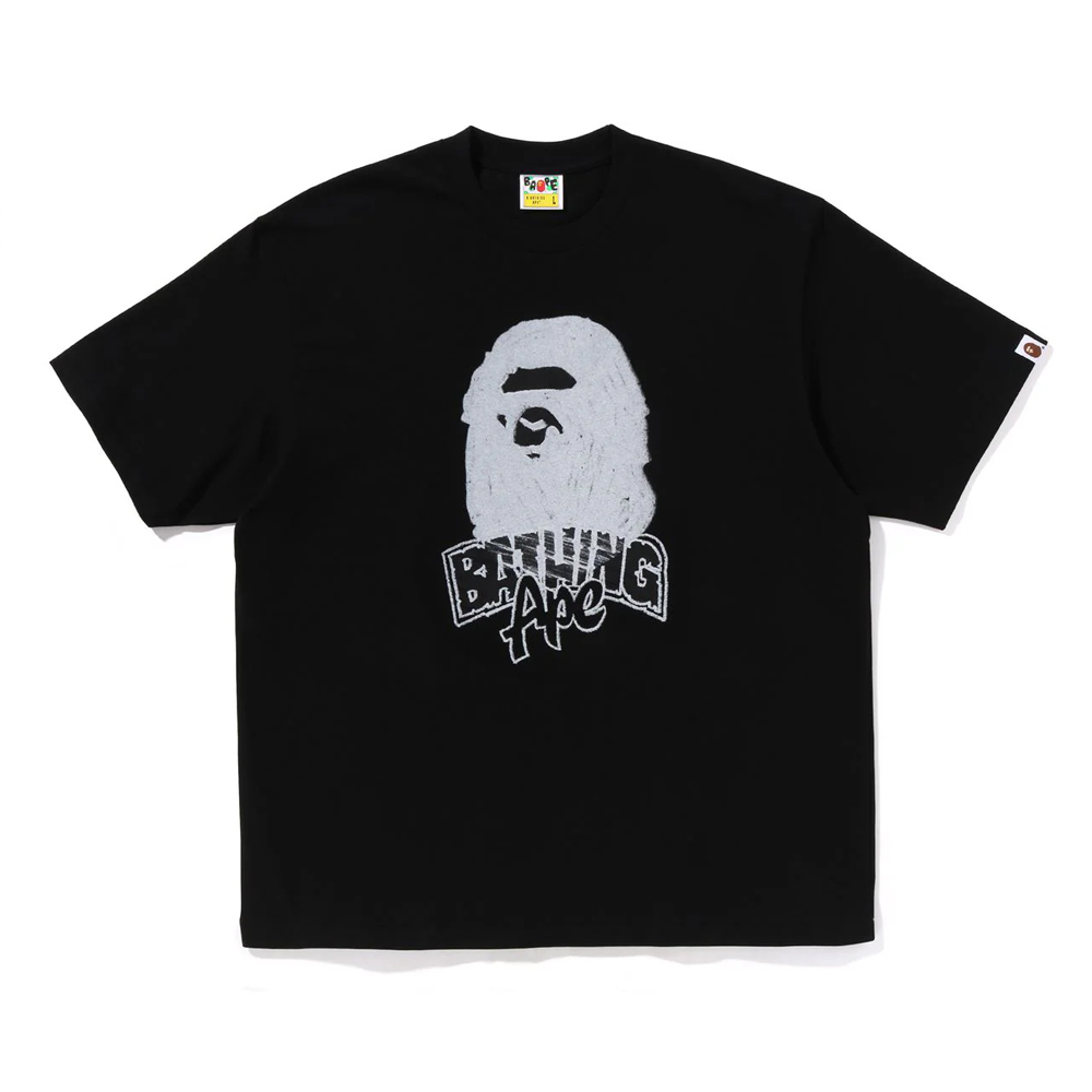 베이프 반팔티 HAND DRAWN APE HEAD RELAXED FIT TEE 1L80-110-333 - 메인 이미지
