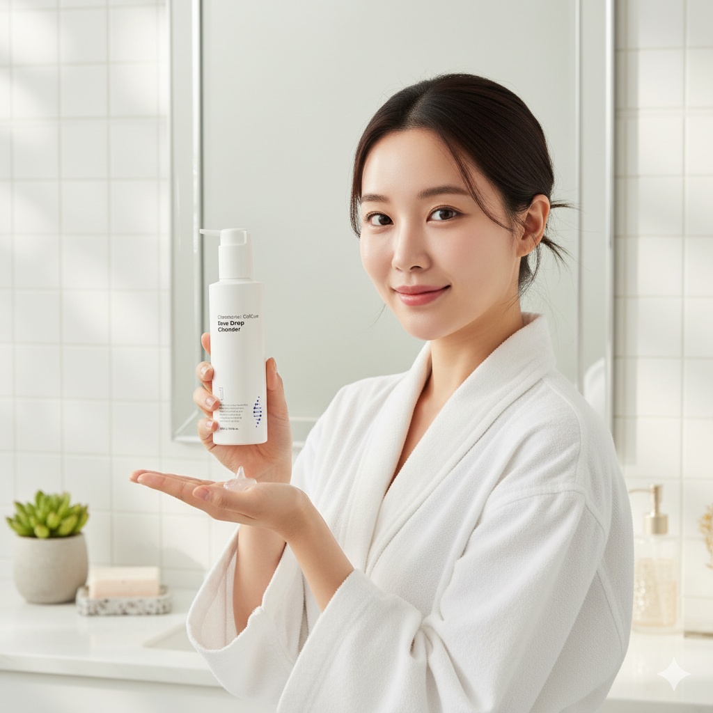 당김없이 촉촉한 클렌징 뉴셀큐어 듀 드롭 클렌저 200ml 저자극 중성 젤타입 모공 노폐물 - 상품 이미지