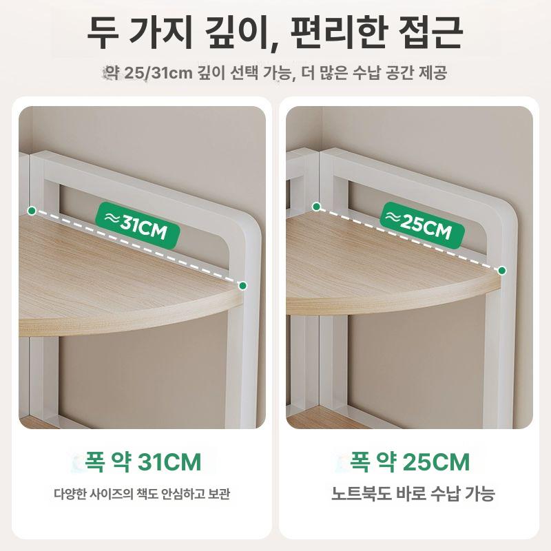 코너 모서리 선반 수납 책상정리 정리 공간활용 틈새 화장실 정리대 거치대 삼각 거실 한정특가 3단 25x25x65cm - 상세 이미지 5
