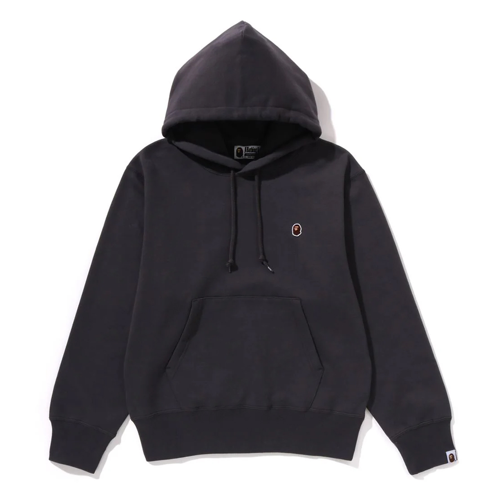 베이프 우먼즈 후드티 PIGMENT DYED ONE POINT PULLOVER HOODIE 1L80-214-003 - 상품 이미지
