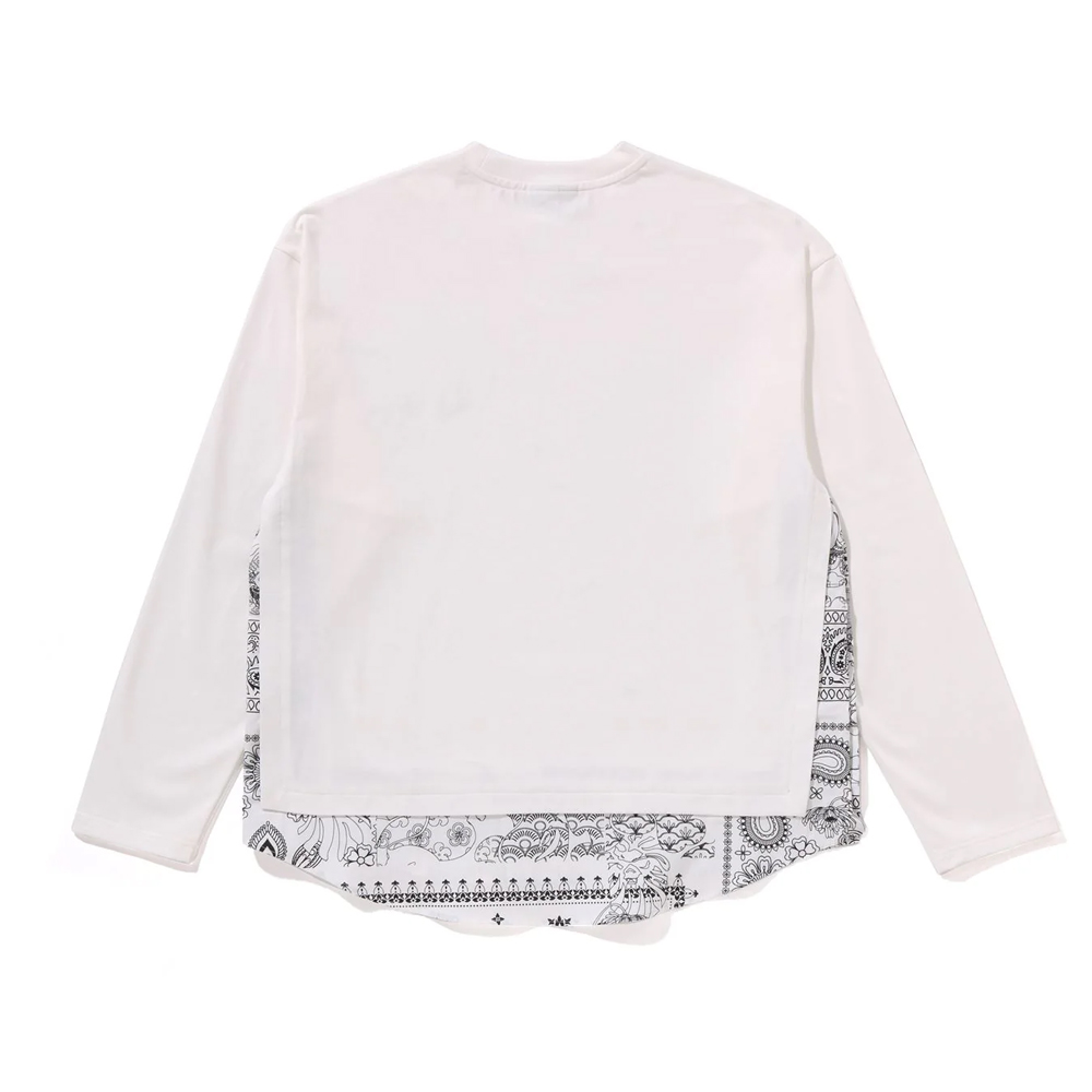 베이프 긴팔티 SIDE SLITTED LONG SLEEVES TEE 1L70-111-301 - 상세 이미지 4