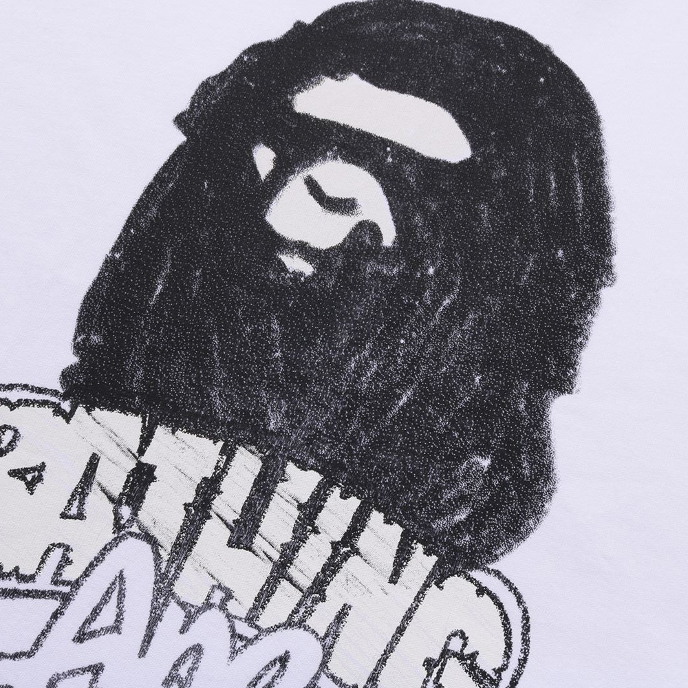 베이프 반팔티 HAND DRAWN APE HEAD RELAXED FIT TEE 1L80-110-333 - 상세 이미지 5