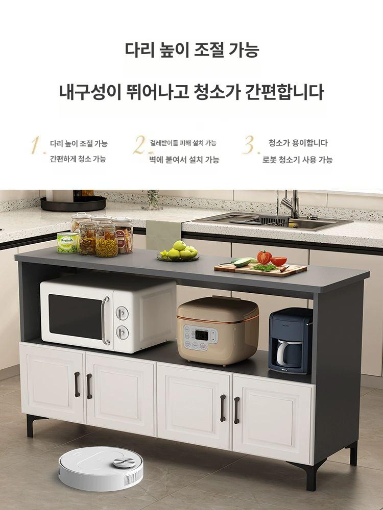 주방 보조 조리대 화이트 수납 테이블 60x30x85 - 상세 이미지 3