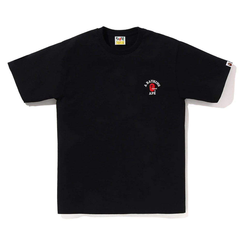 베이프 반팔티 COLLEGE ONE POINT EMBROIDERY TEE 1L72-110-031 - 상품 이미지
