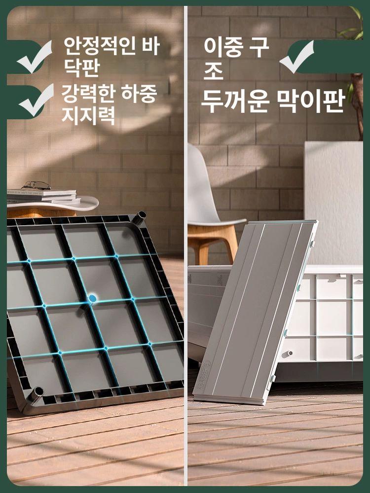 라탄 모듈플랜트박스 사각화분 베란다텃밭 저면관수 화분 60x40x23 18cm 36l 바퀴 있음 화이트 구멍있음 - 상세 이미지 4