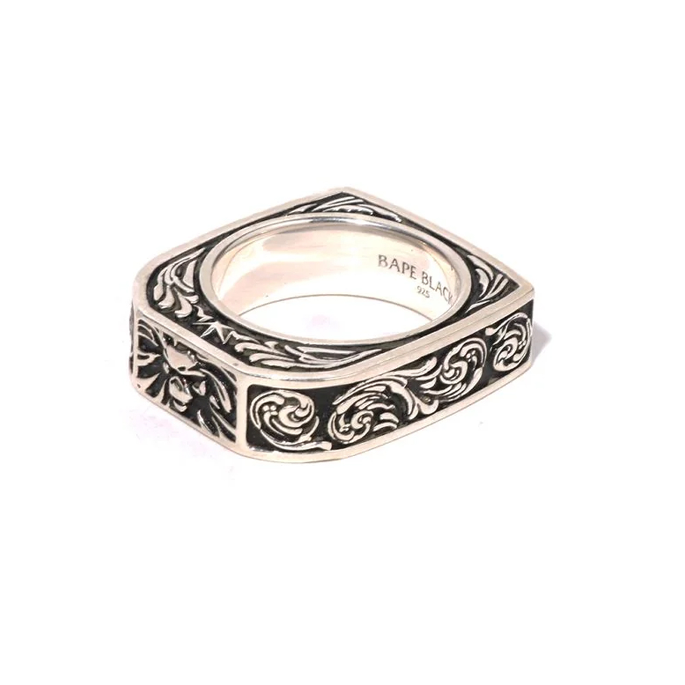 베이프 반지 MAD FACE SQUARE RING 1L70-182-304 - 상세 이미지 2