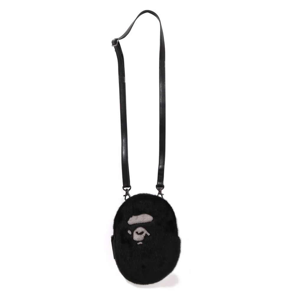 베이프 숄더백 APE HEAD FAUX FUR MINI SHOULDER BAG 1L70-190-002 - 메인 이미지