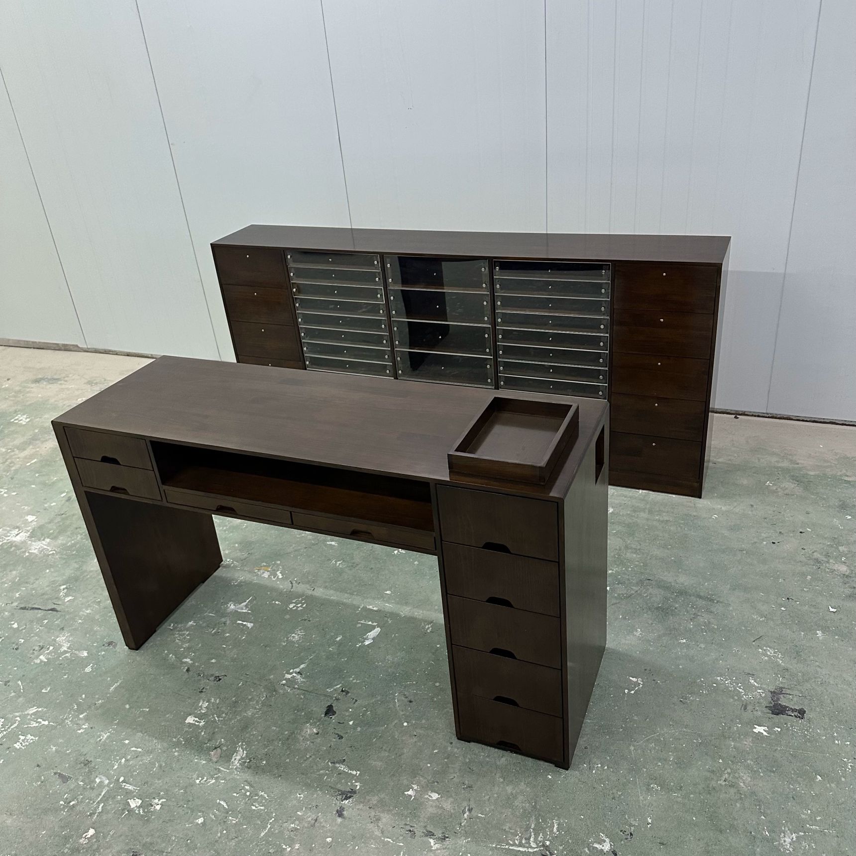 네일하부장 네일 캐비닛 1800 하부장 보관함 미용실 화이트 100x45x80 - 상세 이미지 5