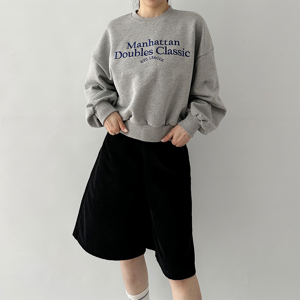 코듀로이반바지 여성골덴반바지 코듀로이팬츠 5부 - 상세 이미지 3