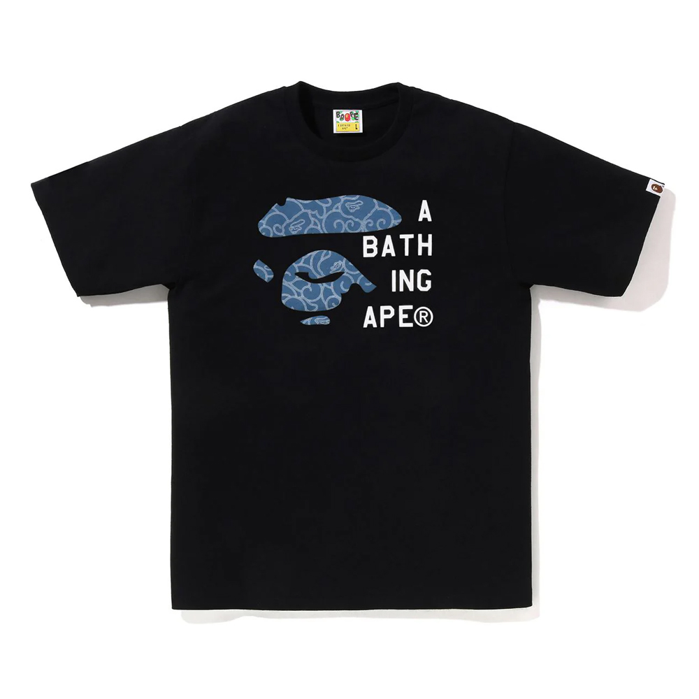 베이프 반팔티 JAPANESE CLOUD CAMO FACE TAG TEE 1L80-110-046 - 상품 이미지