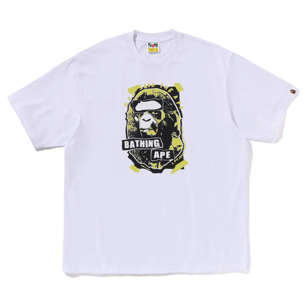베이프 반팔티 GRAFFITI APE HEAD RELAXED FIT TEE 1L80-110-323 - 상세 이미지 2