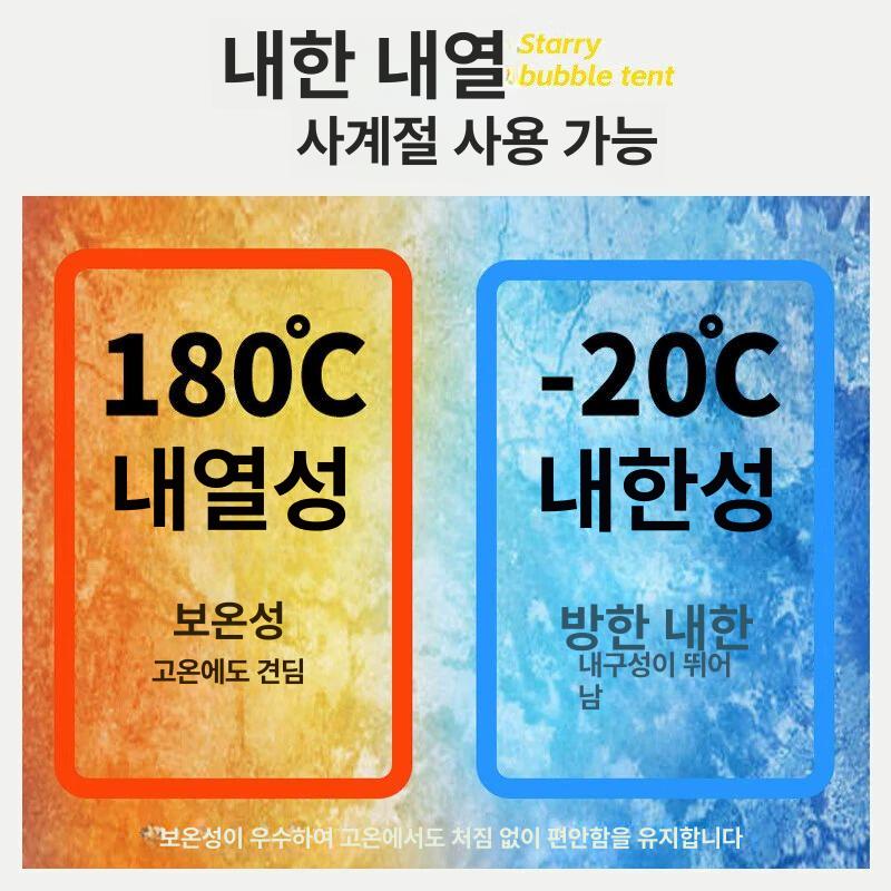 대형 투명 돔텐트 원터치 텐트 8각 쉘터 PVC 3-5인용 3x3x2.2m - 상세 이미지 4