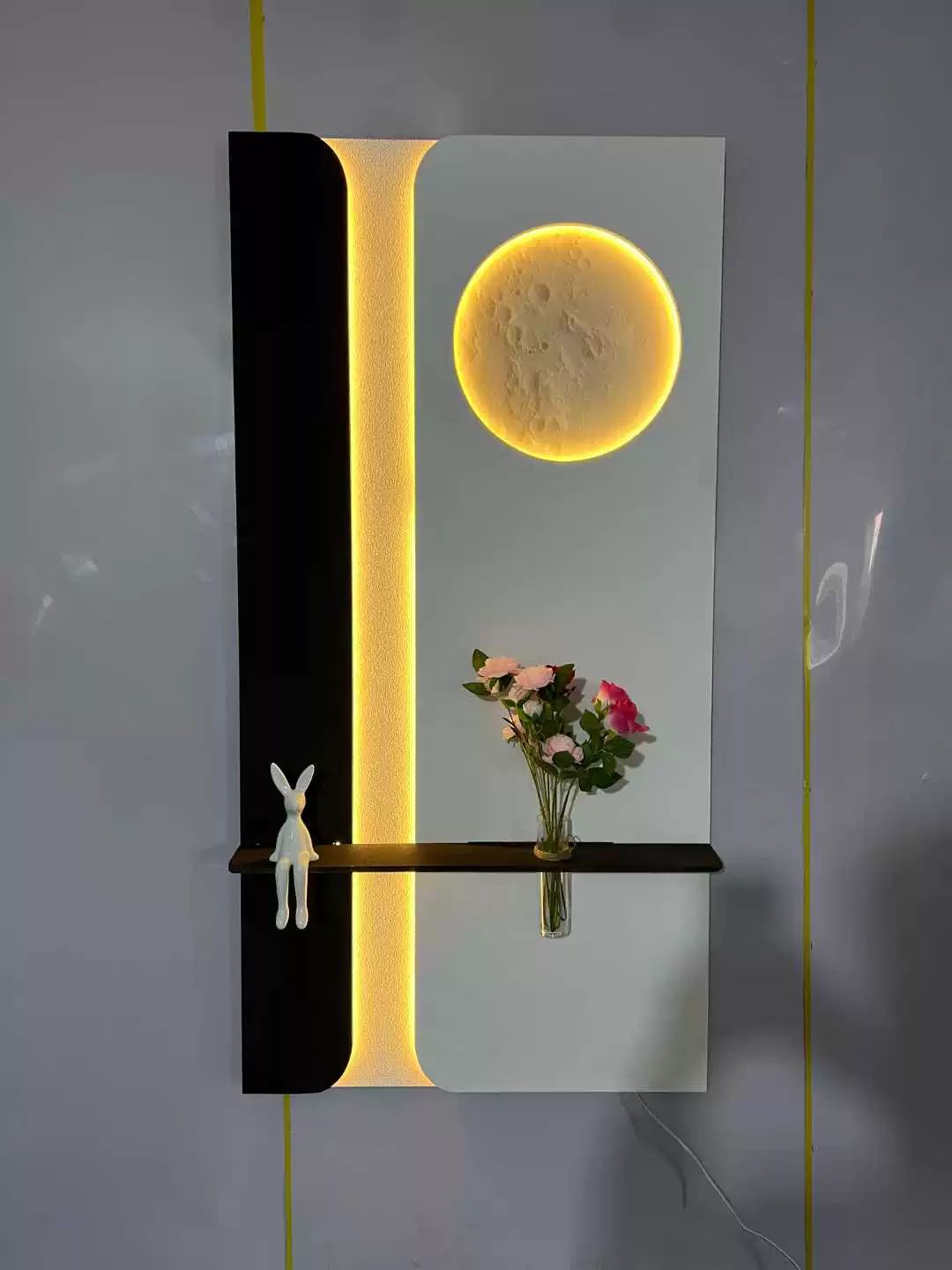 LED화분액자 벽 호텔 감성화분액자 조명액자 인테리어 장식 스타일 B 50x100cm 플러그인 220V+리모컨 - 상세 이미지 2
