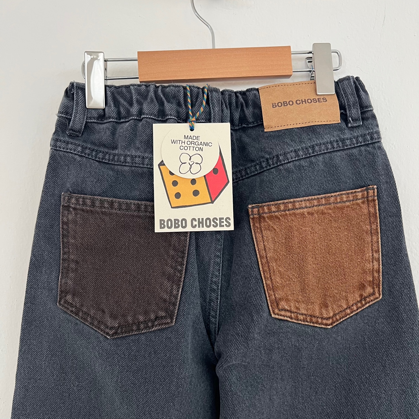 25FW 보보쇼즈 키즈 컬러블럭 데님 팬츠 멀티 B225AC078 991 이미지 6