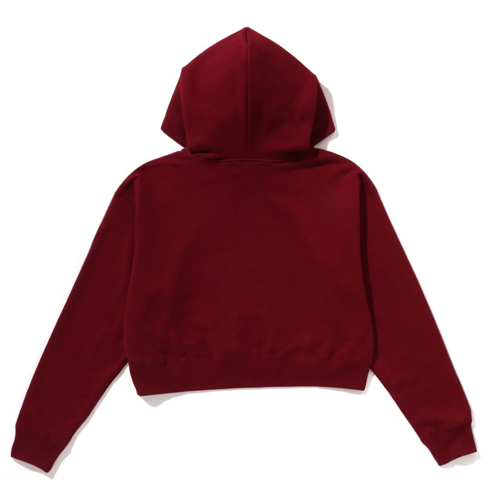 베이프 우먼즈 후드집업 PIGMENT DYED ONE POINT CROPPED ZIP HOODIE 1L80-215-004 - 상세 이미지 3