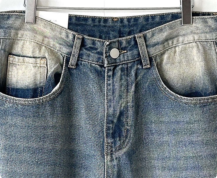 남자 와이드 청바지 워싱 벌룬 데님 팬츠 빅사이즈 이미지 7