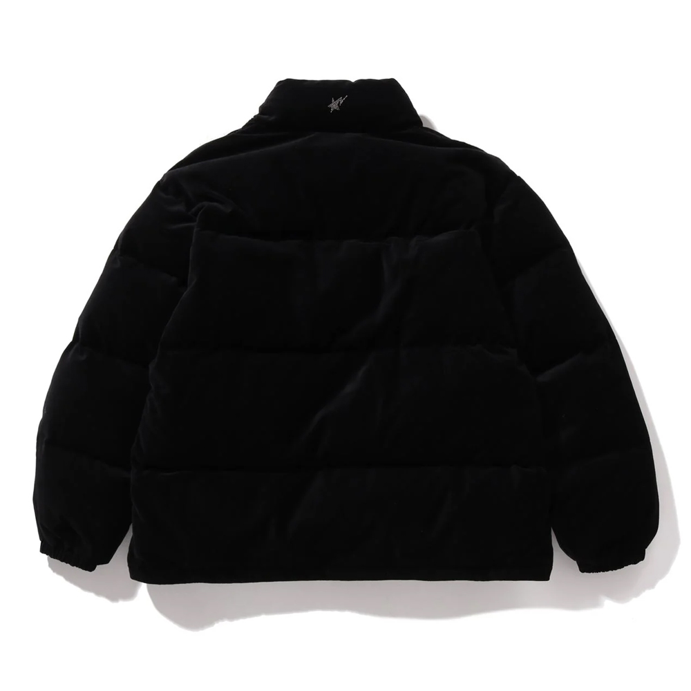 베이프 우먼즈 점퍼 CRYSTAL STONE LOGO VELOUR DOWN JACKET 1L80-244-005 - 상세 이미지 4