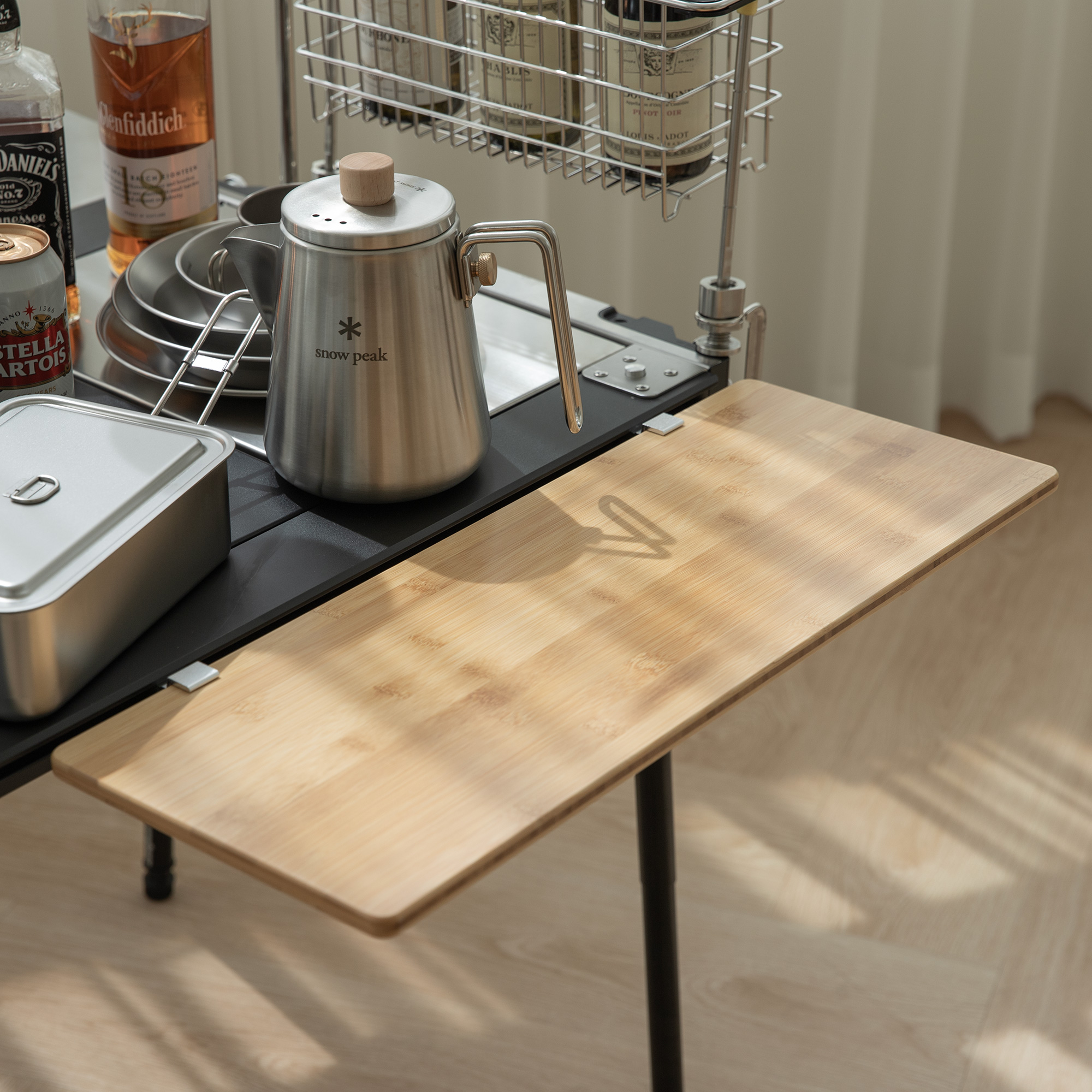 유니티23 IGT 슬라이드 유닛 사이드 테이블 스노우피크 호환 숏 425mm