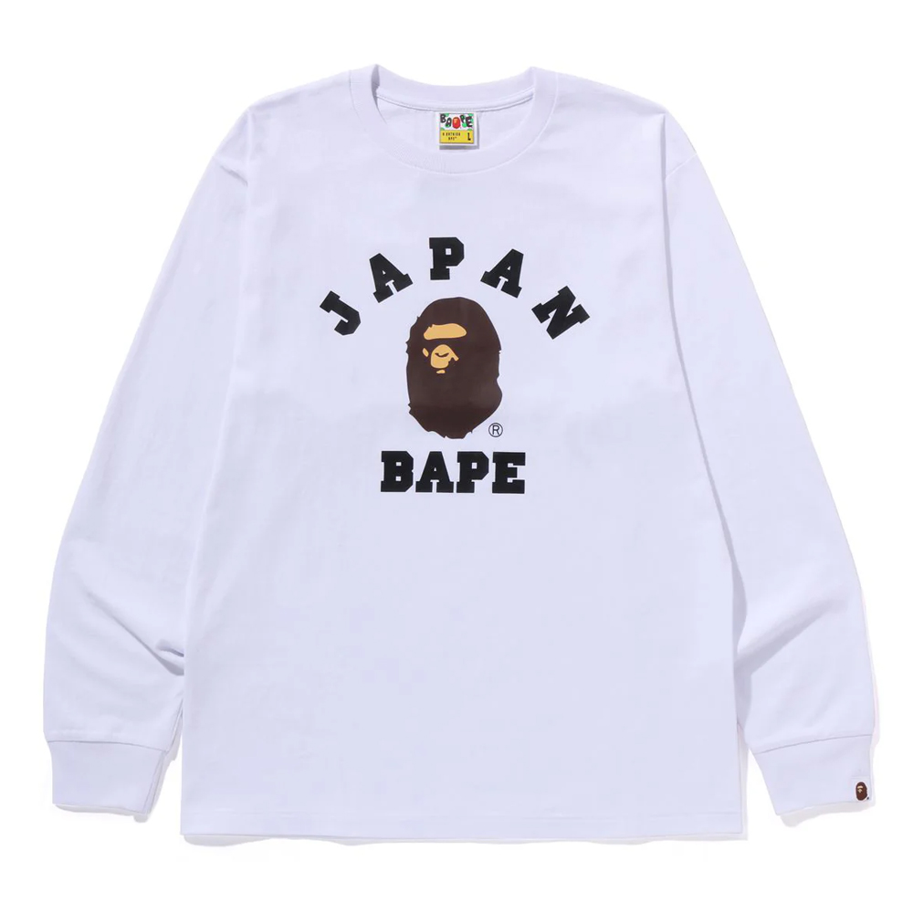 베이프 긴팔티 JAPAN COLLEGE CITY L/S TEE 1L72-111-001 - 상세 이미지 2