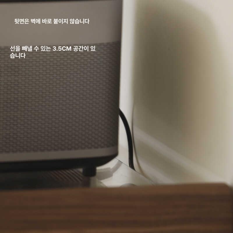 월넛 빔프로젝터 벽걸이 거치대 선반 스피커 트레이 작은 너도밤나무 단층 프레임 - 상세 이미지 4
