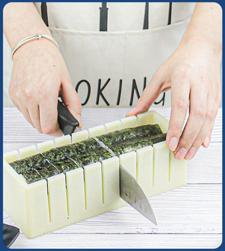 김밥 만드는 틀 가정용 내기 스시 좋아하는 하트형 말이 원형 주먹밥 초밥 원통형 김발 동물형 스시+5A 해초 10장+칼 - 상품 이미지